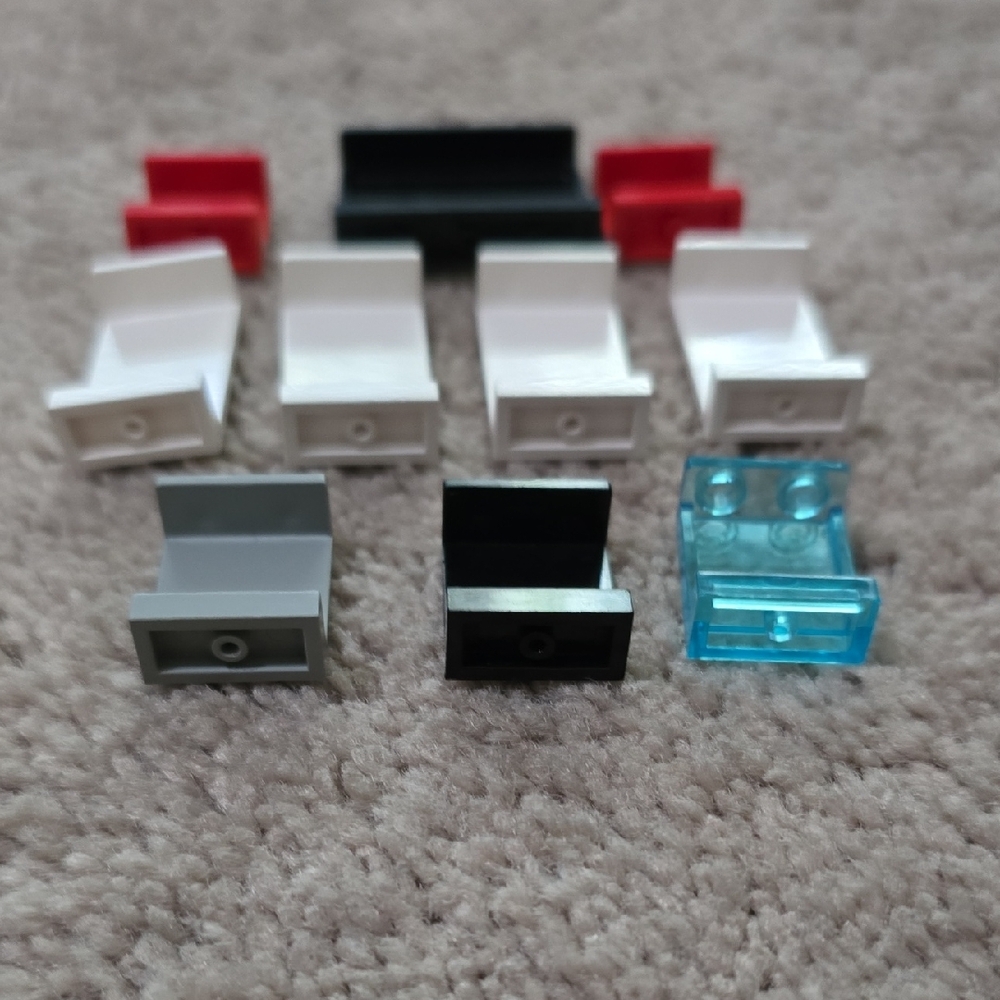 LEGO Building Block Set with Red, Black, White, and Blue Pieces - Picture 5 of 5